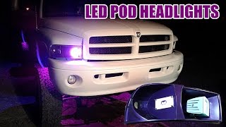 CUSTOM HALO LED POD HEADLIGHT BUILD PT3 THEY WORK [upl. by Rimisac257]