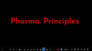 Pharma Principles Lect3 [upl. by Namso318]