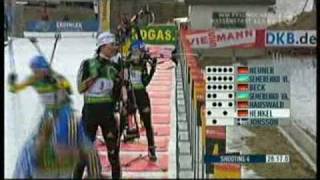 Massenstart der Damen am 22022009  Biathlon Weltmeisterschaft Pyeongchang [upl. by Goldberg615]