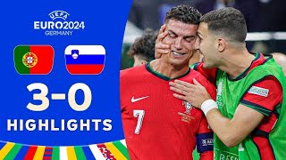 Portugal vs Slovenia 30 HIGHLIGHTS  EURO 2024 [upl. by Telrats49]