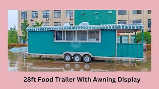 28ft Food Trailer With Awning Display  85m Food Trailer [upl. by Maris]