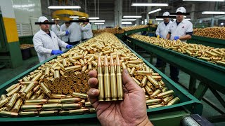 Modern BULLET Production  Inside Ammo Factory [upl. by Nylcsoj]