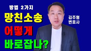 망친 소송 어떻게 바로잡을 수 있는가 변호사 [upl. by Winther]