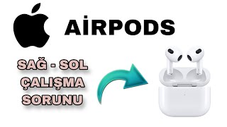 Airpods Sağ Veya Sol Kulaklık Çalışmıyor  Airpods Sağ Sol Ayarı airpods apple [upl. by Dinny]