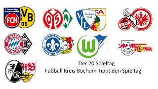 Meine bundesliga tipps zum 20Spieltag 2023 2024 [upl. by Yanaton]