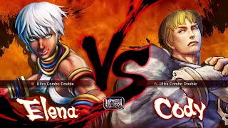 Ultra Street Fighter 4  Elena Vs Cody Hardest [upl. by Aidua]