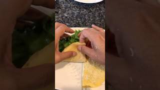 🌮🥚🥬🍅🧀 Easy tortilla wrap for lunch Wrap it yourself with what you love lunch sandwich food [upl. by Leifer183]