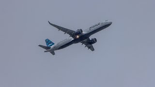 Amazing JetBlue A321 Neo Cloudy Departure [upl. by Stefanac651]