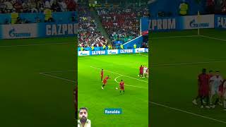 Ronaldo free kick vs Spain football cr7 ronaldo4k edit fifaronaldoshortstrending [upl. by Nicolas]