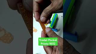 how to make Best self inking Pocket Stamp trodat pocketstamp viralshorts [upl. by Jermain]