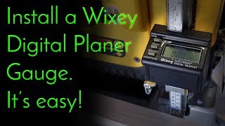 Wixey Digital Planer Gauge installation on a DW735 [upl. by Merv]