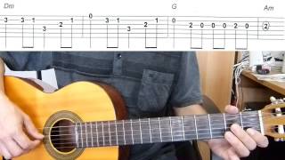 Lambada  Easy Guitar melody tutorial  TAB Guitar lesson [upl. by Martelli]