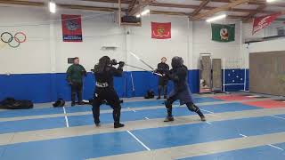 HEMA  Tanner vs John  Longsword Sparring at Iron Crown May 2024 [upl. by Alage]