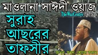 Allama Delwar Hossain Saidi Bangla waz সুরাহ আছরের তাফসীর। [upl. by Aimahs]