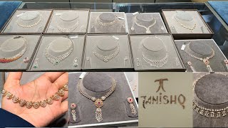 Tanishq 2024 Latest Diamond Necklace Set Designs Price and Offer Tanishq Beautiful Diamond Jewellery [upl. by Nerin994]