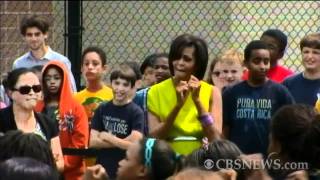 Michelle Obama dances to Beyonce [upl. by Ailaht]