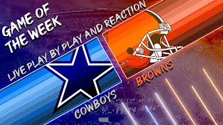 Cowboys vs Browns Live Play by Play amp Reaction [upl. by Candless]