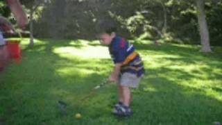 2 Year Old Golfer Like A Young Baby Tiger Woods [upl. by Eidok198]