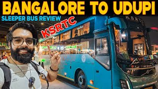 Crazy KSRTC Volvo BUS Journey  BANGALORE To UDUPI 🚌 [upl. by Scrope]