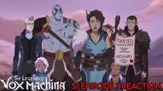 Vox Machina  First Time Reaction Episode 1 [upl. by Oberheim590]