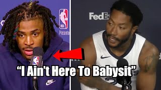 Derrick Rose MESSAGE TO Ja Morant quotIm Not Here To Babysitquot [upl. by Keeley]