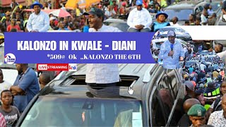 LIVE  KALONZO IN KWALE  DIANI [upl. by Rudwik]