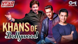 Khans Of Bollywood  Shah Rukh Khan Salman Khan Aamir Khan  90s Romantic Songs  Video Jukebox [upl. by Lindly743]