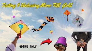 Testing Monofil Gold 🔥 New Packing 😱 Sunday Kite Flying Vlog 😇 Flying Biggest Kites [upl. by Nirot]