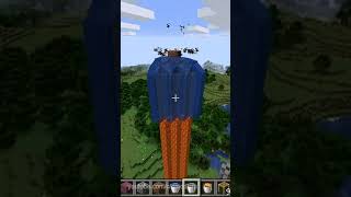 Minecraft LavaCast Tutorial Simple Tower Shorts [upl. by Nalliuq]