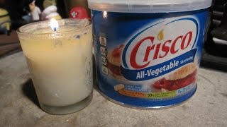 Crisco® Emergency Candle  My Thoughts [upl. by Redliw522]