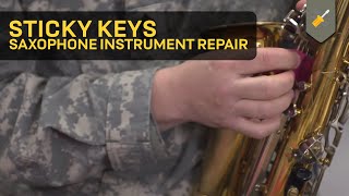 Sticky Keys Saxophone Instrument Repair [upl. by Staffan177]