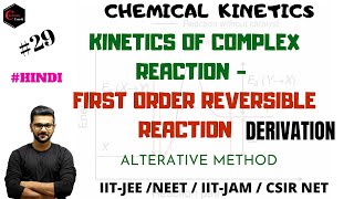 KINETICS OF REVERSIBLE REACTION  KINETICS OF COMPLEX REACTION  FIRST ORDER REVERSIBLE REACTION [upl. by Laurice]