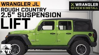 Jeep Wrangler JL Rough Country 25quot Suspension Lift Kit 2018 Review amp Install [upl. by Bivins846]