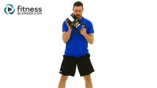 Kettlebell HIIT Workout  Fitness Blender HIIT Kettlebell Training [upl. by Aramit]