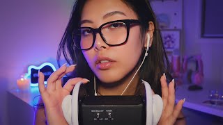 ASMR Ear to Ear Whispers ✨ Focus On Me tapping hand rubbing ear blowing [upl. by Groves14]