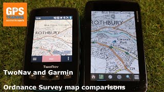 Map page comparison  TwoNav v Garmin Montana 700 [upl. by Liamaj799]