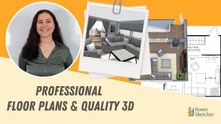 Create Professional Floor Plans and High Quality 3D with RoomSketcher [upl. by Ennaeirrac]