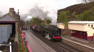 Britannia No 70000 at the North Yorkshire Moors Railway [upl. by Alrick]