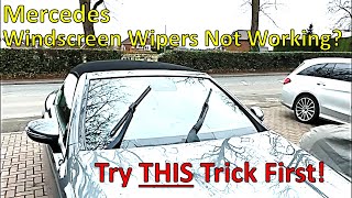 Mercedes Windscreen Wipers Not Working  TRY THIS FIRST [upl. by Lebasi]