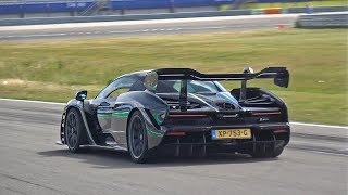 McLaren Senna Going Flatout on Track [upl. by Fonseca704]