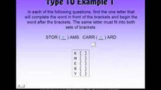 11 Plus Verbal Reasoning Type 10 [upl. by Mcneely500]