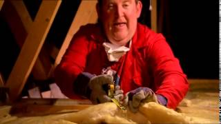 How to Install loft insulation  Knauf Earthwool Save Energy [upl. by Annaehs]