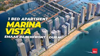 Stunning 1 Bed Apartment in Marina Vista Emaar Beachfront  Dubai [upl. by Sessylu]