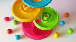 Tower ball baby toy learning video learn colors numbers for babies toddlers preschoolers [upl. by Eisnyl]