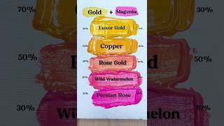 Gold vs Magenta  Mixing Paint Colors  Satisfying shorts art colormixing [upl. by Fira]