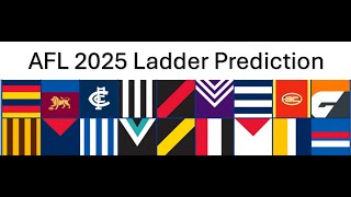 AFL 2025 Ladder Prediction  Finals  Awards [upl. by Ranite893]