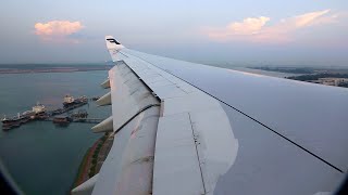 QantasFinnair Airbus A330 Landing  Singapore QF 291 [upl. by Huber891]