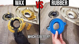 How To Replace A Toilet Wax Seal OR Rubber Toilet Seal On A Toilet Flange To STOP Toilet Leaks [upl. by Natanhoj]