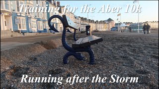 Training for the Aberystwyth 10k  Running after the storm  Getting hit by a wave [upl. by Aikit376]