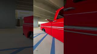 Shorty red c10 Restomod Chevy truck trucks americanclassic c10 fyp pickuptrucks oldschool [upl. by Akenehs]